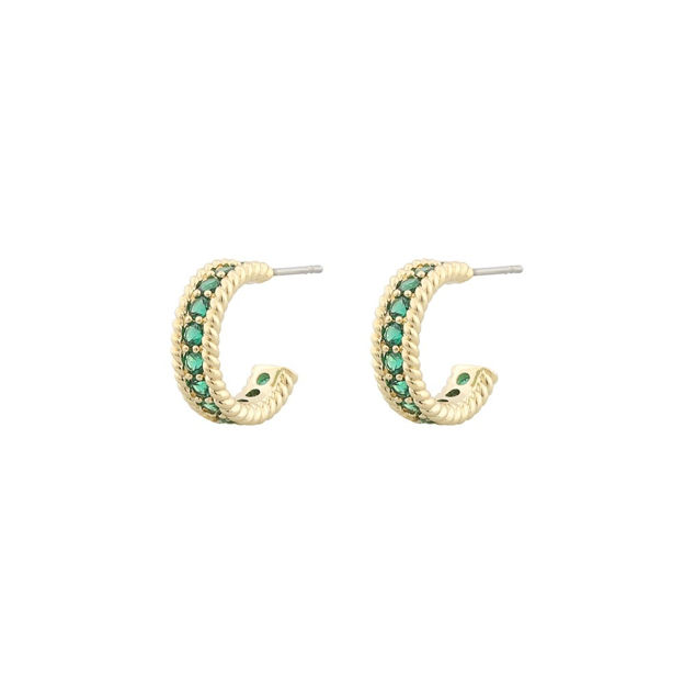 Vienna small oval ear g/green