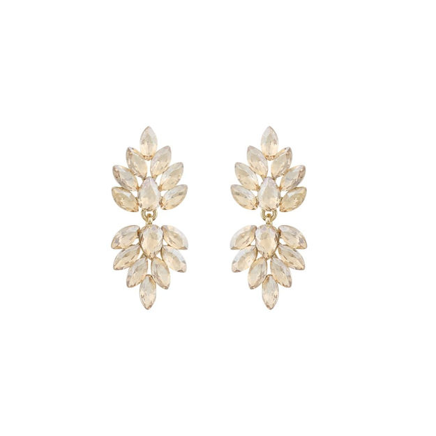 Tracy short pendant ear g/champagne