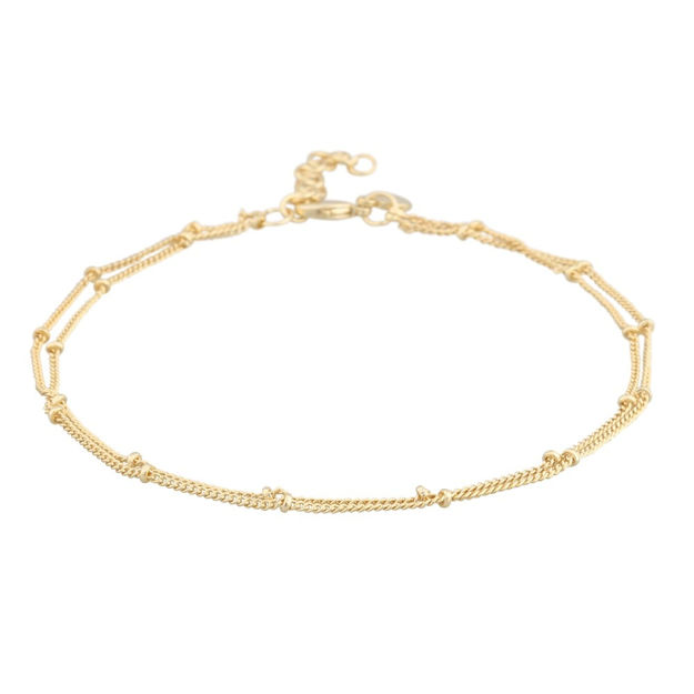 Bay Amsterdam double anklet plain g - Onesize