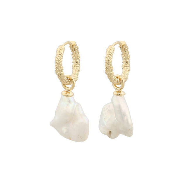 Florence pearl ring pendant ear g/white