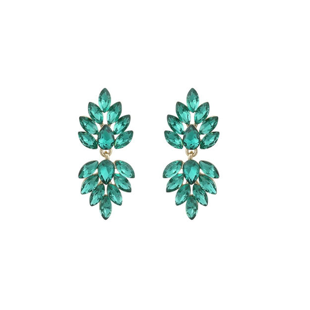 Tracy short pendant ear g/green