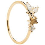 Revery ring gold plated white