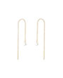Waterfall earrings gold plated white zirconias
