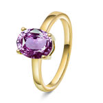 Gull ring med amethyst