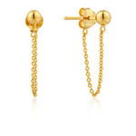 ANIA HAIE MODERN CHAIN STUD EARRINGS E002-06G