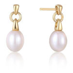 ANIA HAIE pearl drop stund earrings goldplated silver E043-02G
