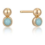 ANIA HAIE gold orb sparkle earrings goldplated silver E045-01G-AM 