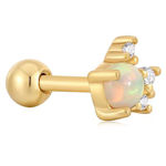 ANIA HAIE gold kyoto opal sparkle crown barbell singel earring goldplated silver E047-05G