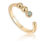 ANIA HAIE adjustable ring goldplated silver R045-01G-AM
