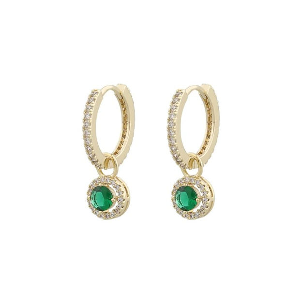 Park ring pendant ear g/green