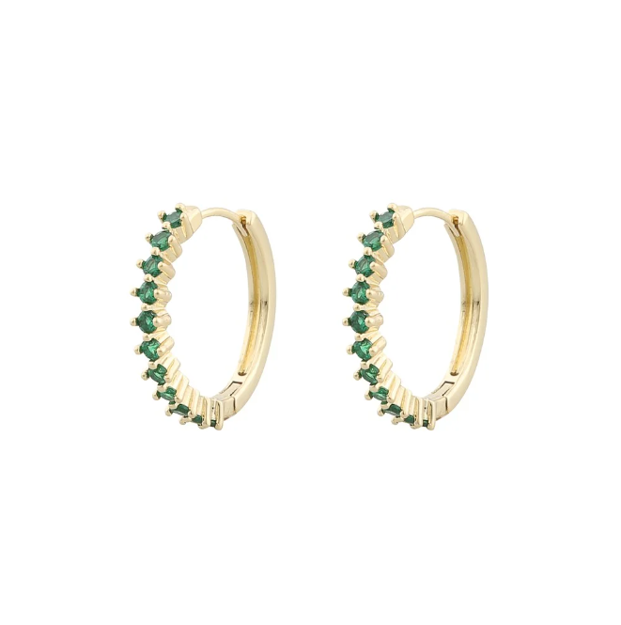 Vienna stone ring ear g/green