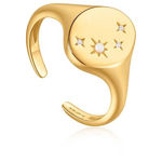 ANIA HAIE adjustable ring goldplated silver R034-02G