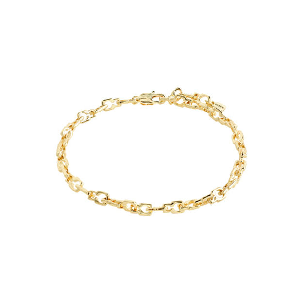 LIVE recycled ankle chain gold-plated