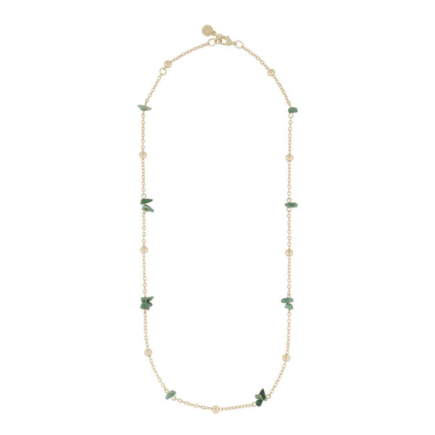Capri chain neck 45 g/green