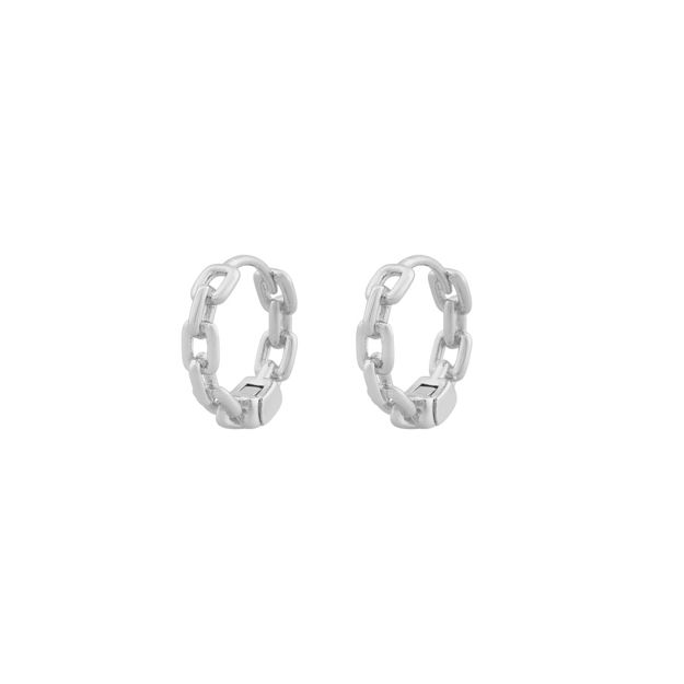 Dublin small chain ring ear plain s