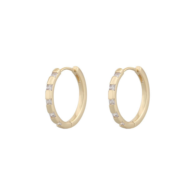 Rome ring ear 20mm g/clear
