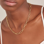 ANIA HAIE cable connect chunky chain necklace goldplated silver N046-02G