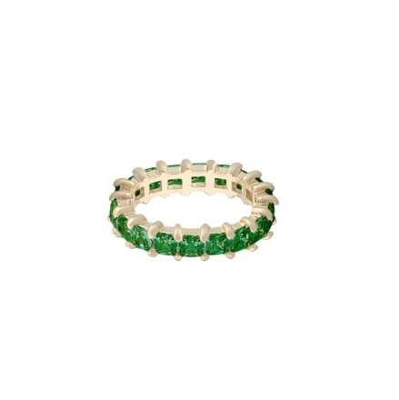 Vegas Rome stone ring  g/green