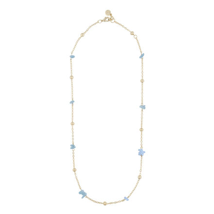 Capri chain neck 45 g/light blue