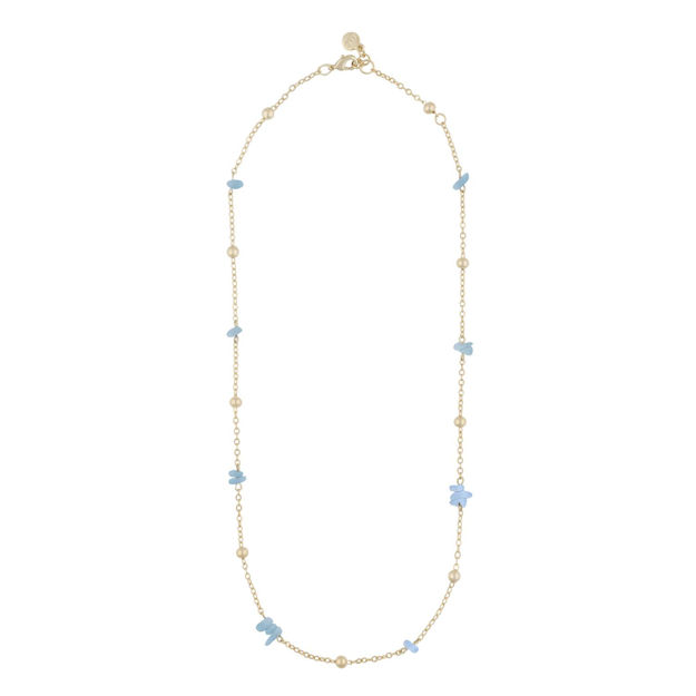 Capri chain neck 45 g/light blue