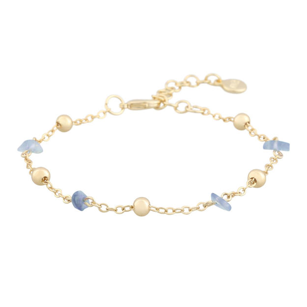 Capri stone chain brace g/light blue - Onesize