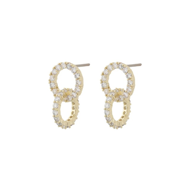 Essence small pendant ear g/clear