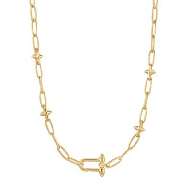 ANIA HAIE necklace stud link charm 43cm N048-06G