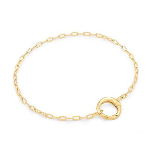ANIA HAIE bracelet charm chain 16,5-18,5cm B048-02G