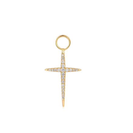 ANIA HAIE earring charm cross EC048-14G