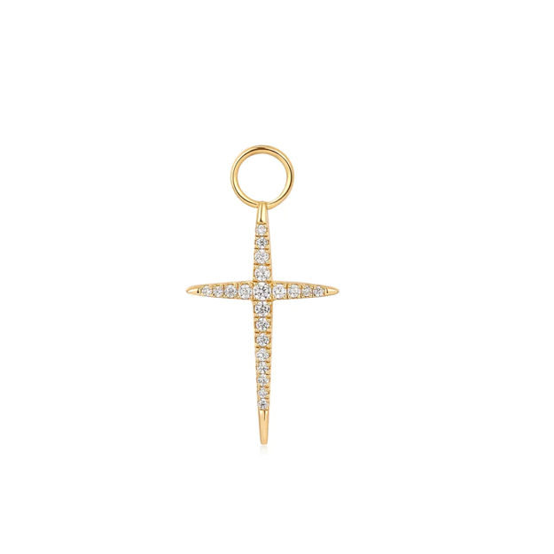 ANIA HAIE earring charm cross EC048-14G