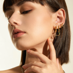ANIA HAIE earring charm cross EC048-14G