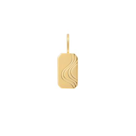 ANIA HAIE charm gold wave tag NC048-09G