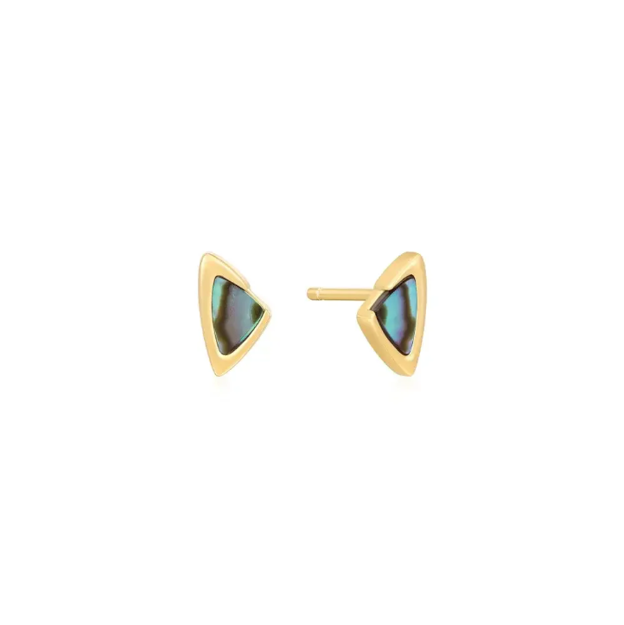ANIA HAIE earrings abalone stud E049-01G