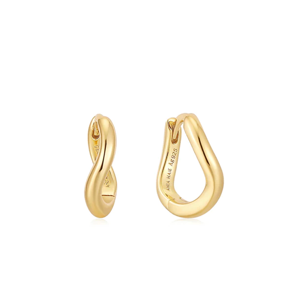 ANIA HAIE earrings twist hoop E048-03G