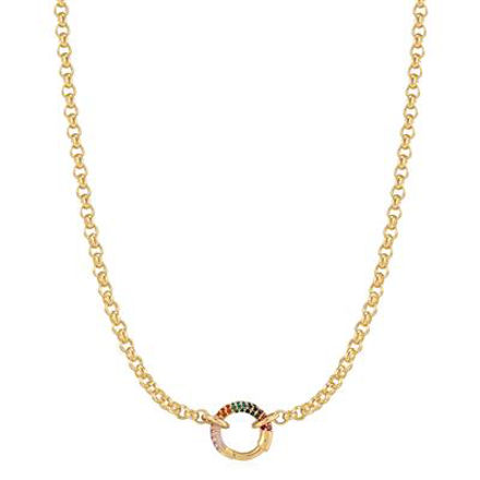 ANIA HAIE necklace rainbow connector, 400-450 mm, N048-07G