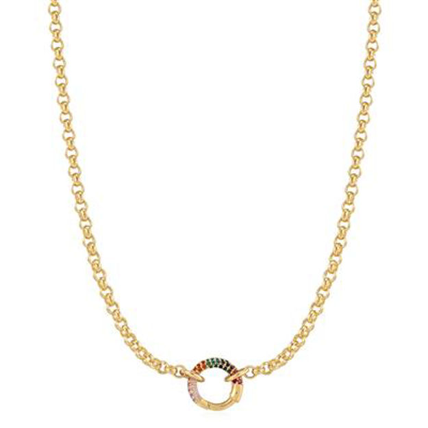 ANIA HAIE necklace rainbow connector, 400-450 mm, N048-07G