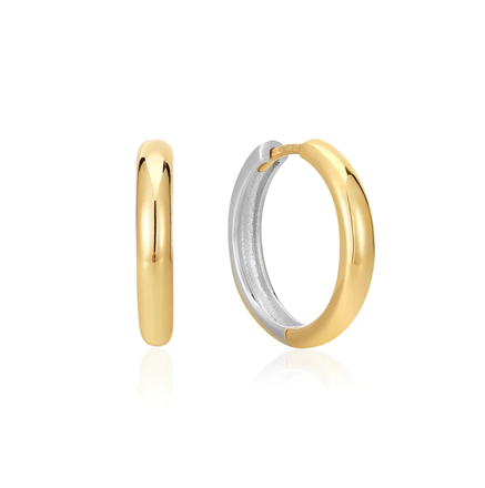 ANIA HAIE earring two tone hoop E048-01T