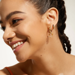 ANIA HAIE earrings rainbow hoop E048-05G