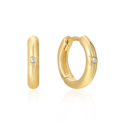 ANIA HAIE earrings star hoop E048-02G