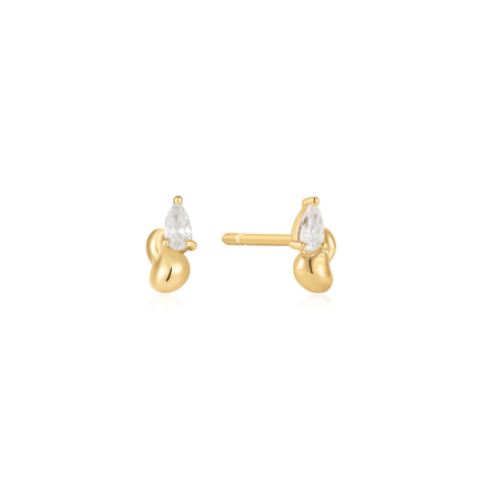 ANIA HAIE earrings twisted wave STUD E050-02G