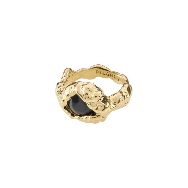 RHYTHM resirkulert statement ring gullbelagt,justerbar størrelse 51–55