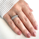 Hvitt gull ring med diamanter 1,00ct TW/SI