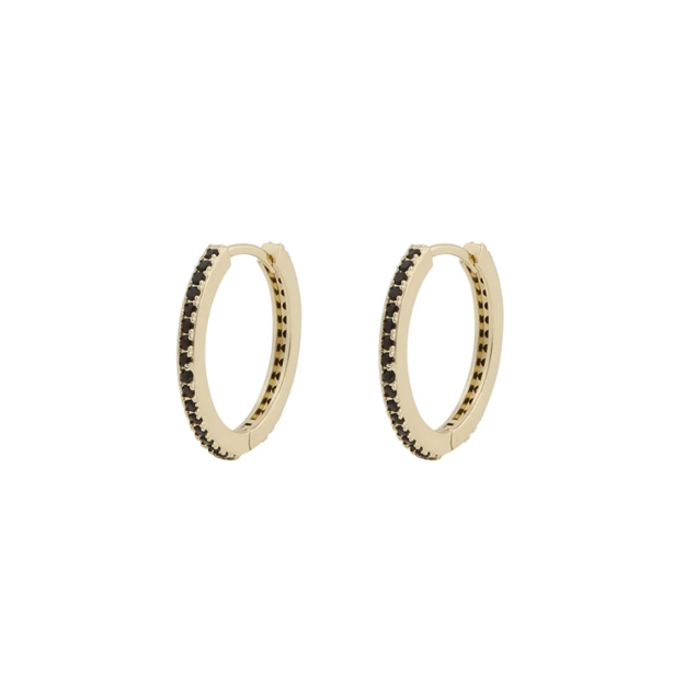 Essence ring ear 20mm g/black
