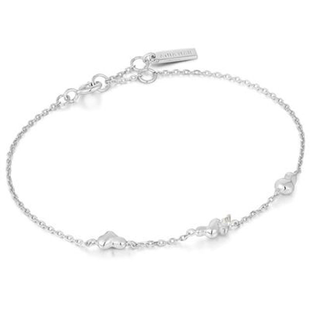 ANIA HAIE bracelet twisted wave silver plated B050-01H