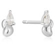 ANIA HAIE earrings twisted wave silver plated STUD E050-02H