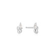 ANIA HAIE earrings twisted wave silver plated STUD E050-02H