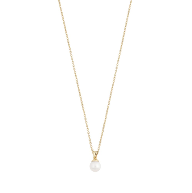 Saga pearl pendant neck 42 g/white