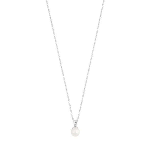 Saga pearl pendant neck 42 s/white