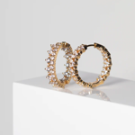 Øreringer forgylt sølv Sif Jakobs Livingo Creolo