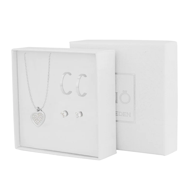 Judy set necklace 2 s/clear